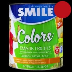 Эмаль SMILE ПФ-115 0,47кг темно-вишневый - PRORAB