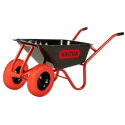Строительная двухколесная тачка КВІТКА PRO Formula 1 Industrial (100 л, 180 кг, ПУ) (110-4069) - PRORAB