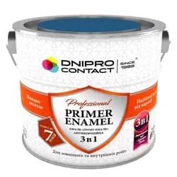 Эмаль антикоррозионная 3 в 1 ДНЕПР-КОНТАКТ синяя 2,8л - PRORAB