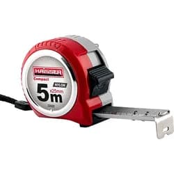 Лента HAISSER Compact 5м*25мм нейлоновый пластиковый футляр 22032 - PRORAB