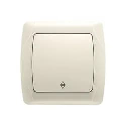 Выключатель VIKO Carmen 1-клавишный внутренний проходной крем - PRORAB
