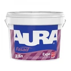 Краска фасадная AURA Fasad Expo 2,5л акриловая - PRORAB