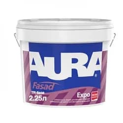 Краска фасадная AURA Fasad Expo TR 2,25л акриловая - PRORAB