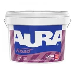 Краска фасадная AURA Fasad TR 9л акриловая - PRORAB