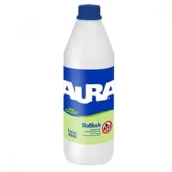 Грунтовка антигрибковая AURA Unigrund Bioblock глубокопроницаемая 1л - PRORAB