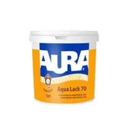 Лак AURA Aqua Lack 70 интерьерный 1л глянцевый - PRORAB