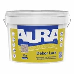 Лак для камня AURA Dekor Lack 10л акриловый фасадный полуглянец - PRORAB