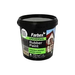 Краска FARBEX 1,2 кг резиновая универсальная черная - PRORAB image-4