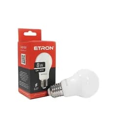 Лампа LED ETRON Light Power 1-ELP-010 A55 8W 4200K E27 - PRORAB
