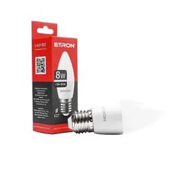 Лампа LED ETRON Light Power 1-ELP-022 С37 8W 4200К Е27 - PRORAB