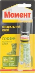 Клей контактный МОМЕНТ Резиновый 30мл - PRORAB