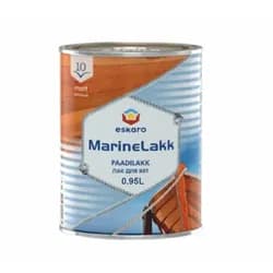 Лак ESKARO Marine lakk 10 TIX яхтенный алкидно-уретановый 0,95л бесцветный - PRORAB