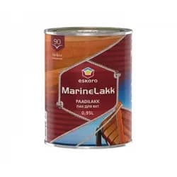 Лак ESKARO Marine lakk 90 яхтенный алкидно-уретановый 0,95л бесцветный - PRORAB