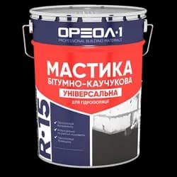 Мастика битумно-каучуковая ОРЕОЛ R-15 Универсальная 10кг - PRORAB