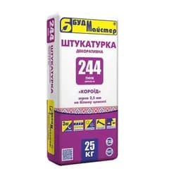 Штукатурка короед БУДМАСТЕР ТИНК-244 BEETLES-W 25кг 2.5мм белая - PRORAB