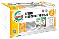 Пенопласт ANSERGLOB EPS-80 1000х1000х100мм - PRORAB