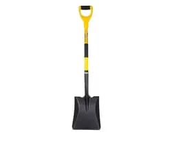 Лопата совковая MASTERTOOL 235*285*360мм черно-желтая укр. 0.9кг 14-6256 - PRORAB