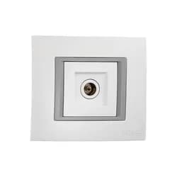 Розетка TV-концевая с экраном Mono Electric MONTE 105-010104-128, арт. 17912 (шт.) - PRORAB