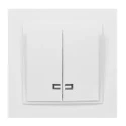 Выключатель MONO ELECTRIC Despina 2-й с подсветкой белый 102-190025-103 - PRORAB