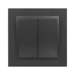 Выключатель Mono Electric DESPINA 2-кл. графит 102-202025-102 - PRORAB