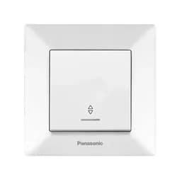 Выключатель 1-кл.проходной с подсветкой белый Arkedia Slim Panasonic WNTC0004-2WH-UA - PRORAB