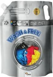 Гель для стирки Wash and Free универсальный дой-пак 2кг - PRORAB