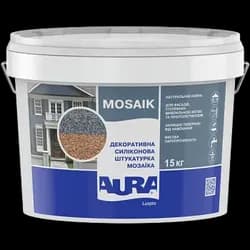 Штукатурка AURA Luxpro Mosaik М10 зерно 1мм S144 15кг - PRORAB