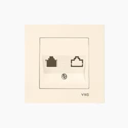 Розетка VIKO Meridian 1-я компьютерная крем - PRORAB