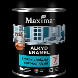 Эмаль алкидная MAXIMA высококачественная 2,3кг черная матовая - PRORAB