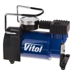 Компрессор автомобильный VITOL 150psi/14Amp/37k/прикуриватель К-30 - PRORAB