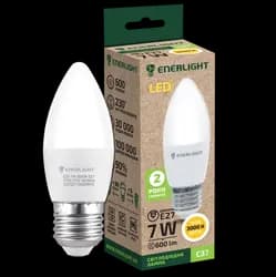 Лампа LED ENERLIGHT E27 9Вт C37 4100К - PRORAB