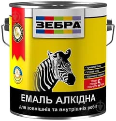Эмаль алкидная ZEBRA ПФ-116 0,9кг 90 черная - PRORAB