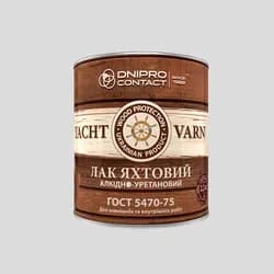 Лак яхтенный ДНЕПР-КОНТАКТ алкидно-уретановый 0,7 кг - PRORAB