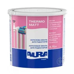 Эмаль для радиаторов AURA Luxpro Thermo 0,75л акриловая матовая - PRORAB