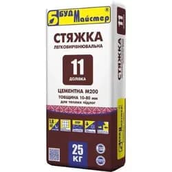 Стяжка для пола БУДМАЙСТЕР Доливка-11 25кг армированная М-200 - PRORAB