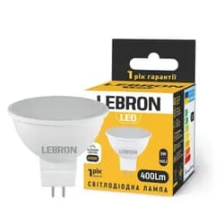 Лампа LED LEBRON l-MR16 5W 200V GU5,3 4100K 400Lm 11-14-30 - PRORAB