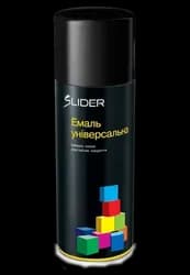 Эмаль SLIDER 400мл.черный глянец 9005 - PRORAB