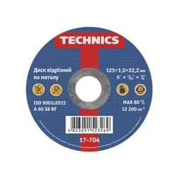 Круг отрезной по металлу Technics 125мм*1.0*22 17-704 - PRORAB