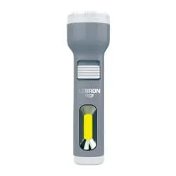 Фонарик аккумуляторный LEBRON L-HL-30.ABS.серый 1W COB 1200mAh 15-15-30 - PRORAB