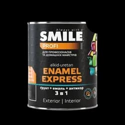 Краска молотковая 3 в 1 SMILE EXPRESS 0,7л черная - PRORAB