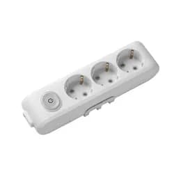Колодка PANASONIC X-tendia *3 с/с с защитными шторками с выключателем серая WLTA4302GR-UA - PRORAB