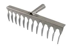 Грабли металлические винтовые ХОЗЯЙ ГУ-12 12 зубов 355х105 мм 14-6293 - PRORAB