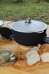 Котел алюминиевый ТМ Бризол с дужкою и крышкой 12л - PRORAB