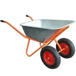 Тачка строительная ШАГ 2-х колесная 90л 180кг d400мм Н 23082 - PRORAB
