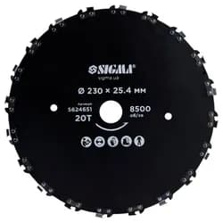 Диск для триммера SIGMA Ø230×25.4мм 20Т цепной 5624651 - PRORAB