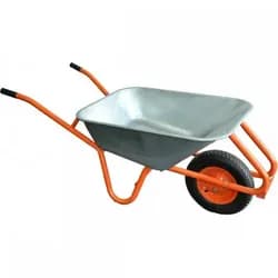 Тачка строительная КРОК усиленная PU 90л 200кг d400мм 23305 - PRORAB