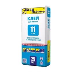 Клей для плитки БУДМАСТЕР Клей-11 25кг - PRORAB image-1