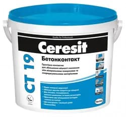 Грунтовка CERESIT СТ-19 Бетоноконтакт 15кг - PRORAB