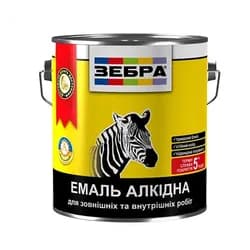 Эмаль алкидная ZEBRA ПФ-116 0,9 кг 55 ярко-желтая - PRORAB