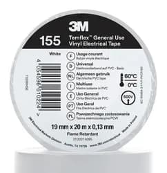 Изоляционная лента 3M белая original 19мм*0,13*20м - PRORAB